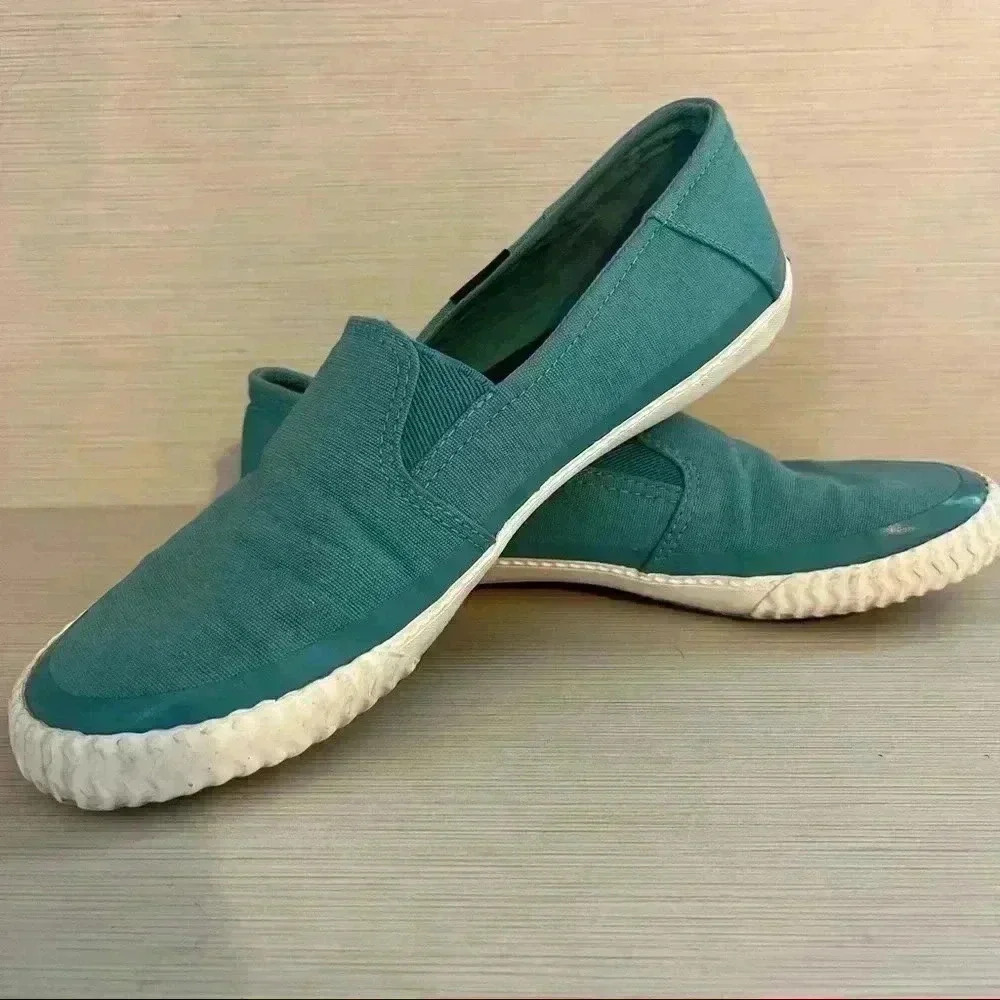 Sperry Slip-on Shoes Blue Canvas Boat Shoes Size 8 - Picture 8 of 9